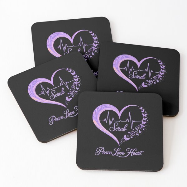 Item preview, Heart Peace Love Heal Scrub Life Nurse Lover Nursing designed and sold by sailorjessiArt.