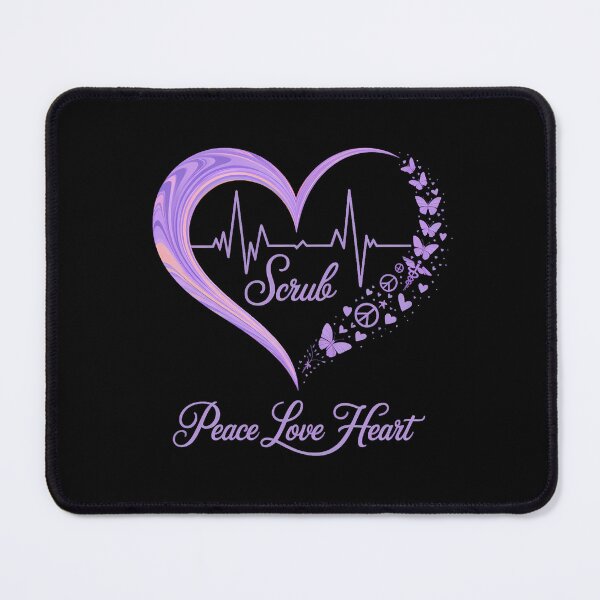 Item preview, Heart Peace Love Heal Scrub Life Nurse Lover Nursing designed and sold by sailorjessiArt.