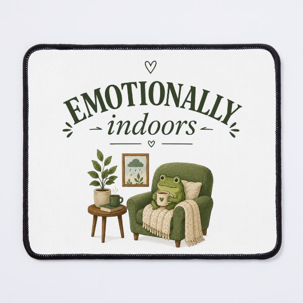 Item preview, Emotionally Indoors Funny Introvert Frog designed and sold by slestore.