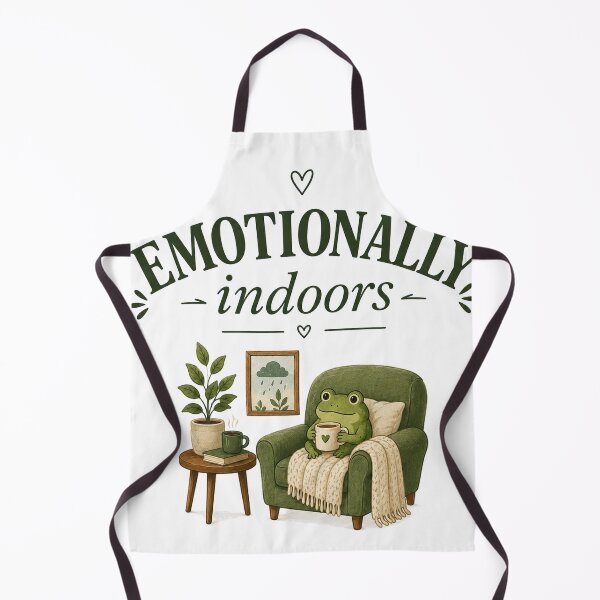 Item preview, Emotionally Indoors Funny Introvert Frog designed and sold by slestore.