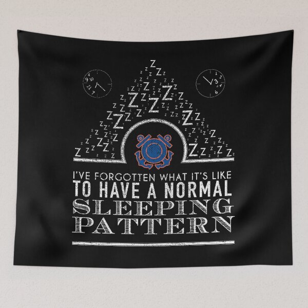 Item preview, Forgotten Normal Sleeping Pattern Coast Guard T Shirt designed and sold by shoppzee.