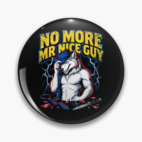 Item preview, Alpha Wolf No More Mr Nice Guy Meme Stupid Brainrot designed and sold by Kitkin.