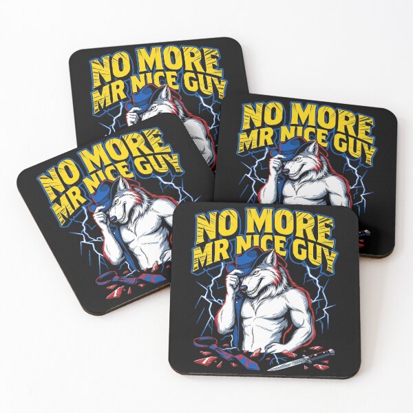 Item preview, Alpha Wolf No More Mr Nice Guy Meme Stupid Brainrot designed and sold by Kitkin.