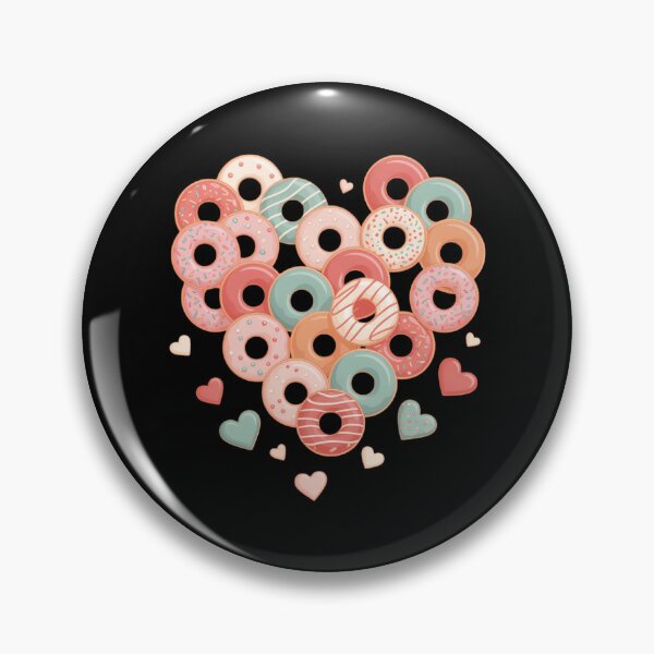 Item preview, Heart Shape Donut Lover I Love Donuts Valentine's Day designed and sold by sailorjessiArt.