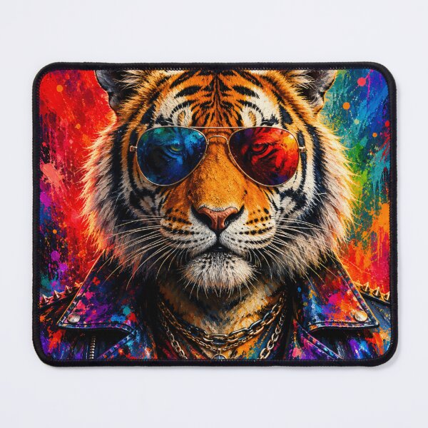 Item preview, Rockstar Tiger Pop Art Portrait designed and sold by AndreBarnard.