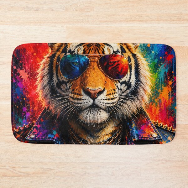 Item preview, Rockstar Tiger Pop Art Portrait designed and sold by AndreBarnard.