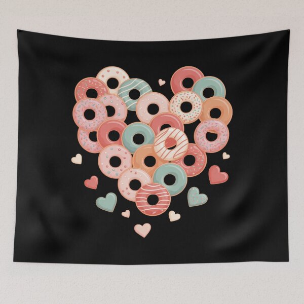 Item preview, Heart Shape Donut Lover I Love Donuts Valentine's Day designed and sold by sailorjessiArt.