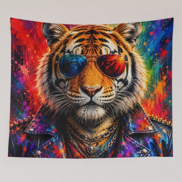 Item preview, Rockstar Tiger Pop Art Portrait designed and sold by AndreBarnard.