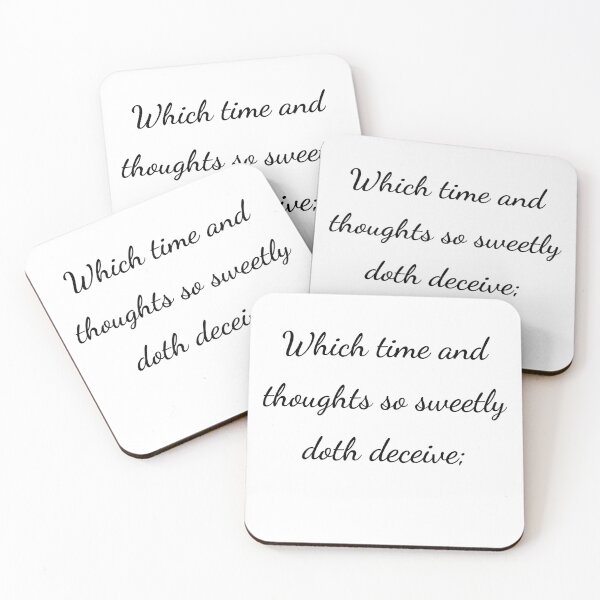 Item preview, "Which time and thoughts so sweetly doth deceive;" - handwriting black designed and sold by ariksworld.