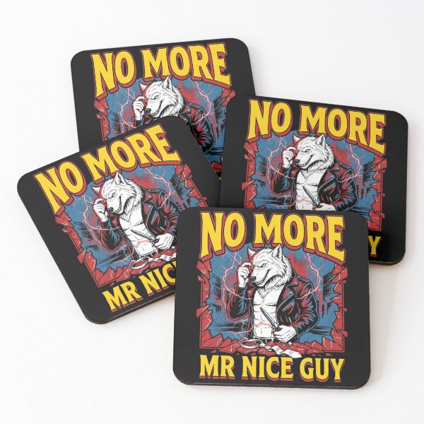 Item preview, No More Mr Nice Guy Alpha Wolf Gen Z Meme designed and sold by Kitkin.