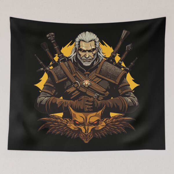 Item preview, Geralt Of Rivia Witcher Monster Hunter designed and sold by QuentinHarrow.