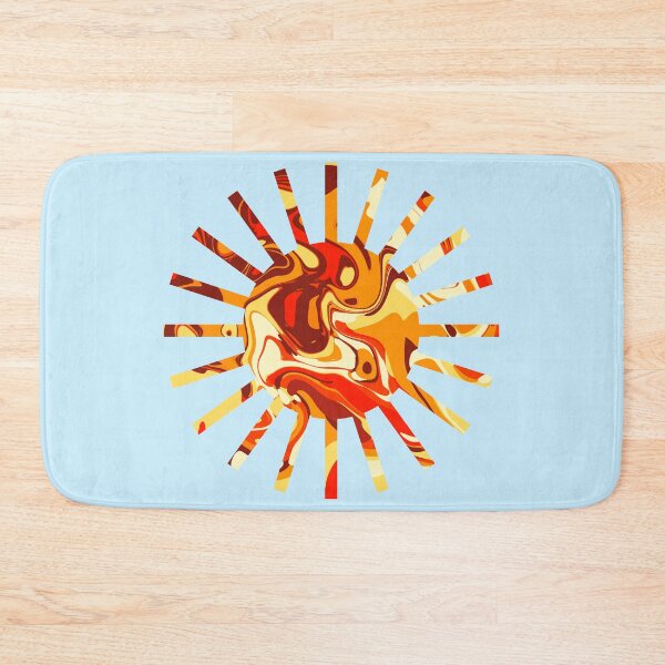 Item preview, Fiery Psychedelic Swirl Abstract | Retro Liquid Marble Art Design designed and sold by Zeddessay.