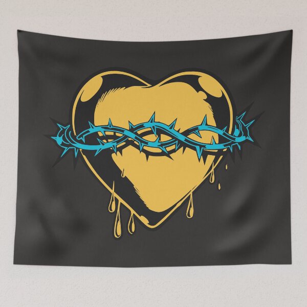 Item preview, Neo Traditional Tattoo Heart with Thorns designed and sold by AwesomeBeyondLimits.