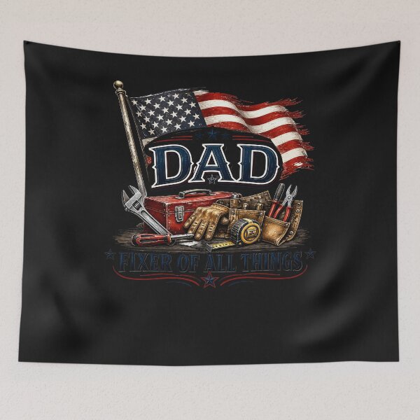 Item preview, Dad The Fixer of Everything Funny Father's Day Tools designed and sold by DoodleVerseDark.