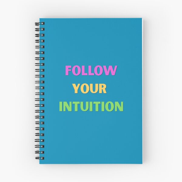 Item preview, Follow Your Intuition – Colorful Motivational Typography designed and sold by icreativestudio.