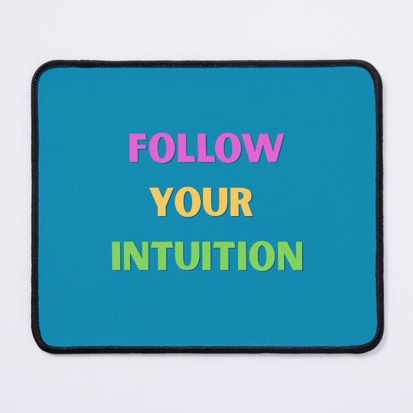 Item preview, Follow Your Intuition – Colorful Motivational Typography designed and sold by icreativestudio.