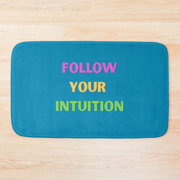 Item preview, Follow Your Intuition – Colorful Motivational Typography designed and sold by icreativestudio.