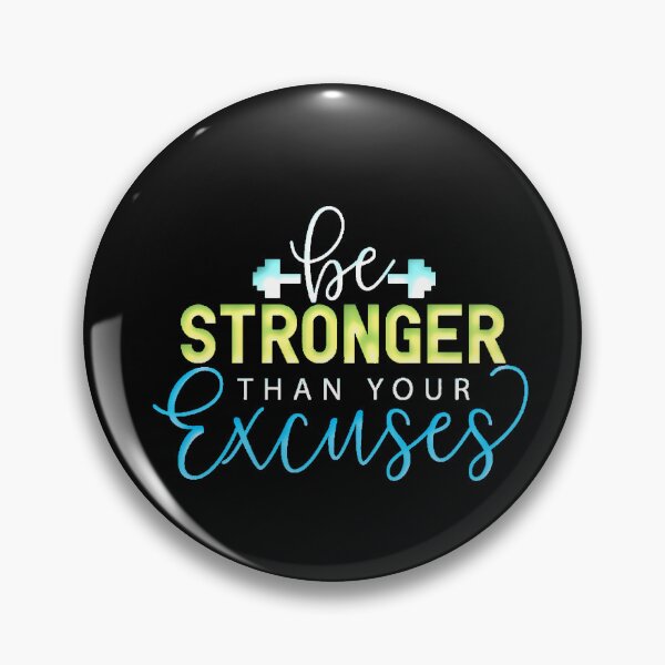 Item preview, Stronger Than Your Excuses Gradient Typography Gym Motivational designed and sold by AstronautMerch.