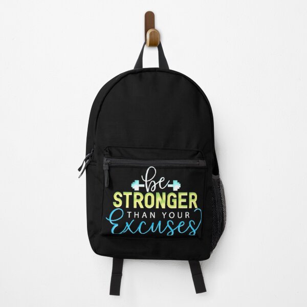 Item preview, Stronger Than Your Excuses Gradient Typography Gym Motivational designed and sold by AstronautMerch.