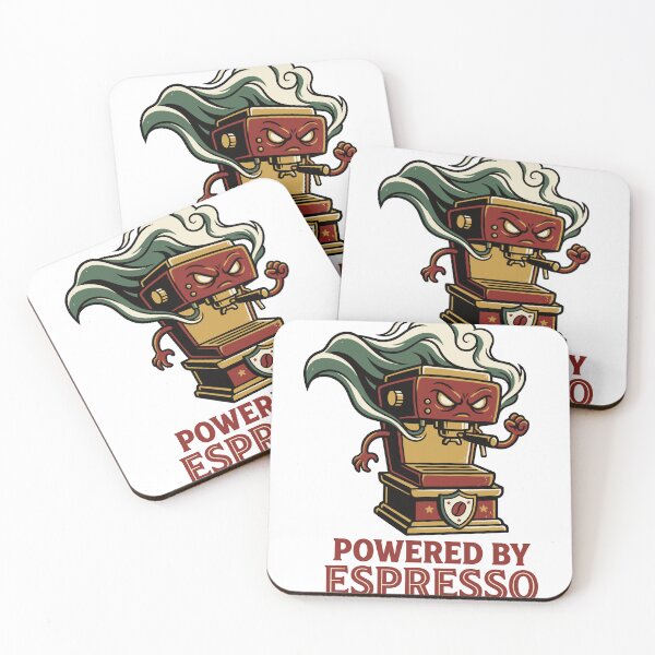 Item preview, Powered by Espresso — Machine Villain designed and sold by 1RSN.