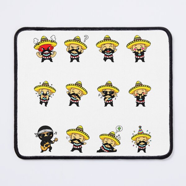 Item preview, Cute Mexican Character Sticker Pack Emojis designed and sold by RamyGallery.