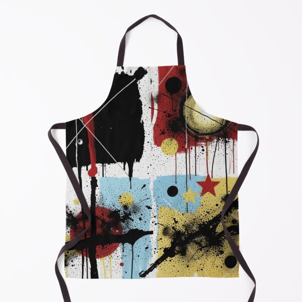 Item preview, orbiting static bold charcoal colorful geometric abstract design designed and sold by SmashingDeals.