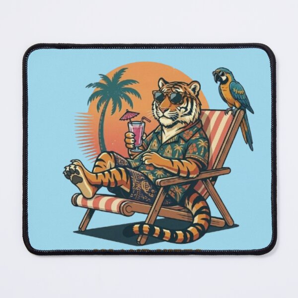 Item preview, Island Vibes – Tropical Tiger Art designed and sold by Dogandesighn.