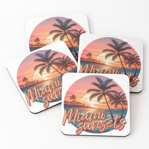 Item preview, Miami Sunsets: Neon Skies, Ocean Vibes designed and sold by pollosdesigns.