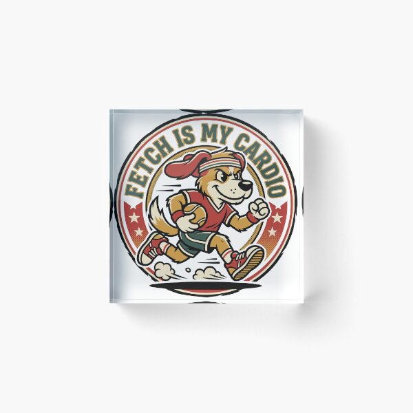 Item preview, Fetch Is My Cardio — Running Badge V2 designed and sold by 1RSN.