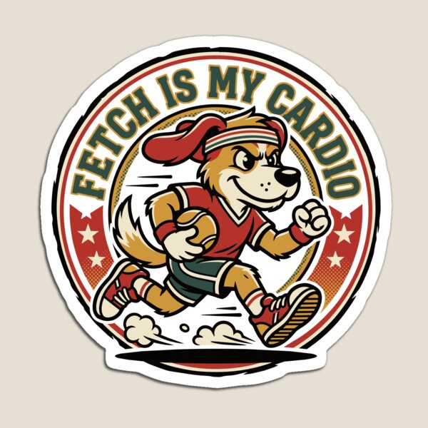 Item preview, Fetch Is My Cardio — Running Badge V2 designed and sold by 1RSN.