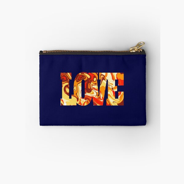 Item preview, Fiery Psychedelic Swirl Abstract | Retro Liquid Marble Art Design | LOVE designed and sold by Zeddessay.