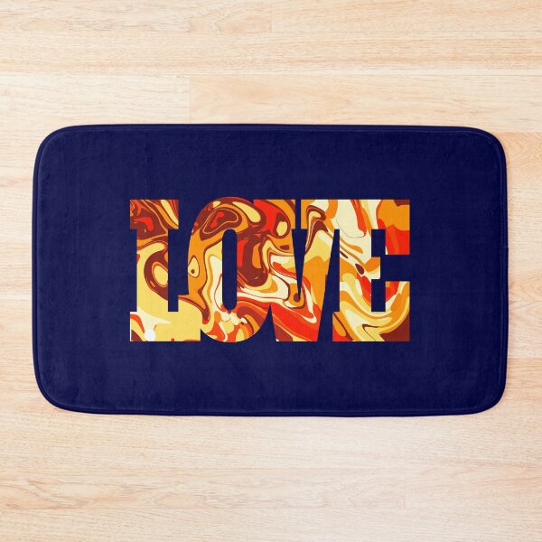 Item preview, Fiery Psychedelic Swirl Abstract | Retro Liquid Marble Art Design | LOVE designed and sold by Zeddessay.