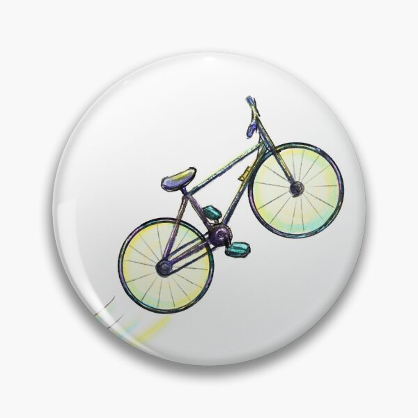 Item preview, Isolated bicycle in mid-air watercolor sketch designed and sold by CuteLemon00.