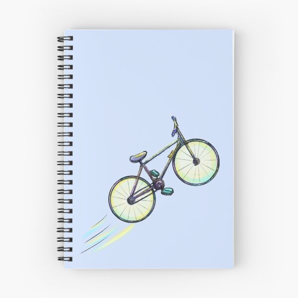 Item preview, Isolated bicycle in mid-air watercolor sketch designed and sold by CuteLemon00.