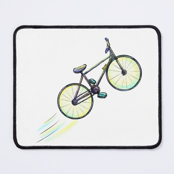 Item preview, Isolated bicycle in mid-air watercolor sketch designed and sold by CuteLemon00.