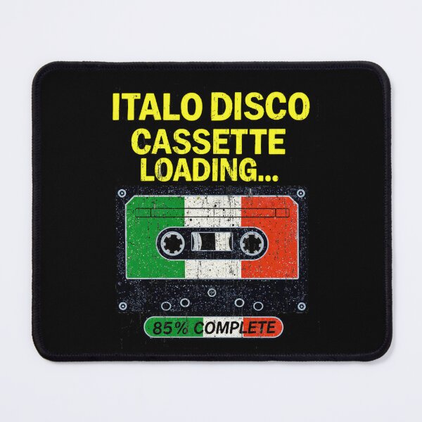 Item preview, Italo Disco Cassette Loading 85% Retro 80s Synthwave Black designed and sold by Graphroad.