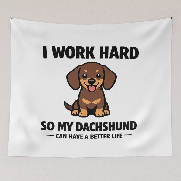Item preview, Funny Dachshund Owner - I Work Hard So - Dachshund Gift designed and sold by Happy Hues.
