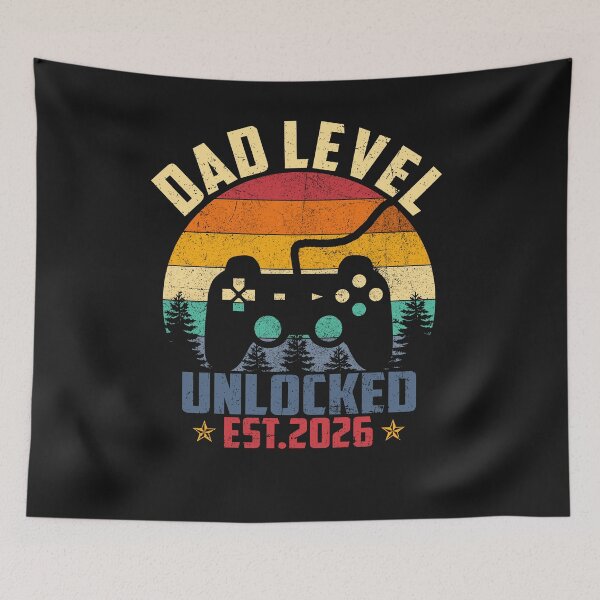 Item preview, Dad Level Unlocked 2026 Leveled Up to Daddy Video Gamer Dad designed and sold by folk-4-arts.