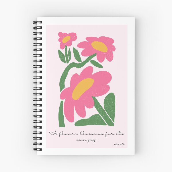 Item preview, Póster con cita de Oscar Wilde | Una flor florece por su propia alegría | Arte mural floral designed and sold by Poeticrituation.
