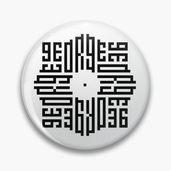 Item preview, GEORGE | Black  | Modern Geometric Kufi Calligraphy | From Name to Art   designed and sold by FOR YOUR NAME.