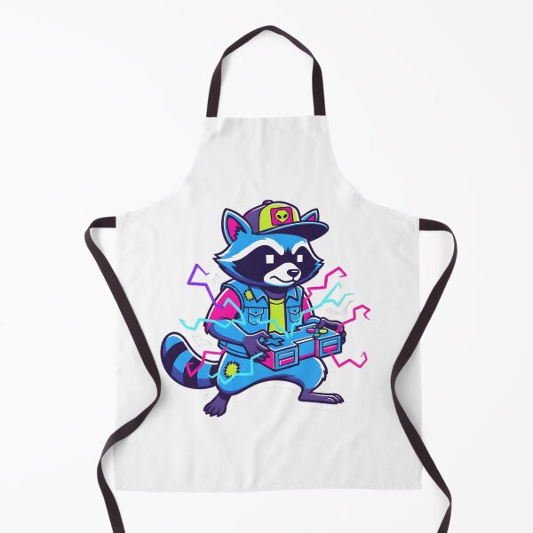 Item preview, Retro Arcade Raccoon Gamer designed and sold by LainCellJapan.