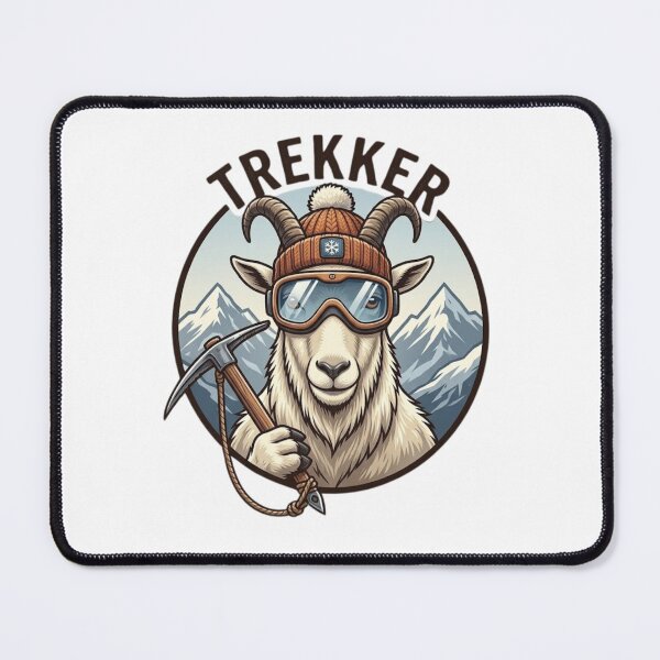 Item preview, Trekker Mountain Goat Ice Climbing Graphic designed and sold by GiggleInkTees.