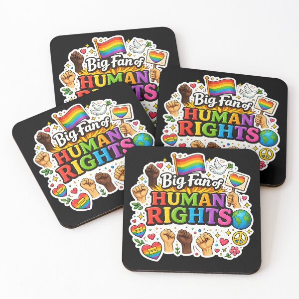 Item preview, Big Fan of Human Rights Retro  designed and sold by super-think.