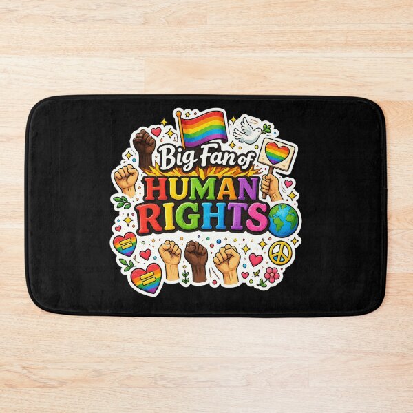 Item preview, Big Fan of Human Rights Retro  designed and sold by super-think.
