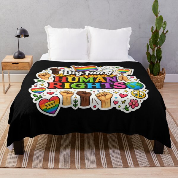 Item preview, Big Fan of Human Rights Retro  designed and sold by super-think.