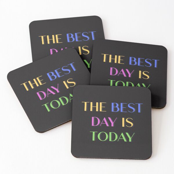 Item preview, The Best Day Is Today – Colorful Motivational Quote Design designed and sold by icreativestudio.