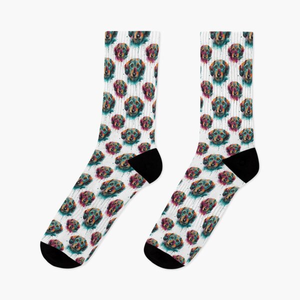 Item preview, Dachshund - Watercolor Pattern designed and sold by 3ling_Design.