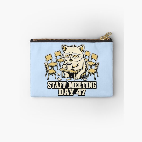 Item preview, Staff Meeting Cat Sarcastic Teacher Appreciation Gift designed and sold by Gentlestate.
