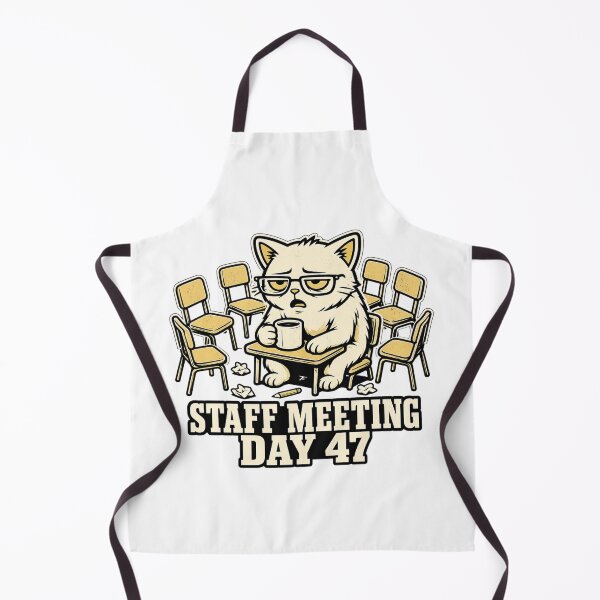 Item preview, Staff Meeting Cat Sarcastic Teacher Appreciation Gift designed and sold by Gentlestate.