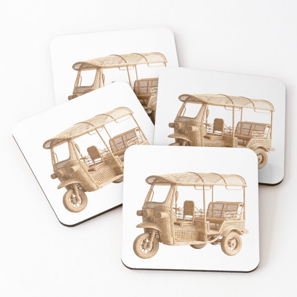 Item preview, Woven Bamboo Tuk Tuk Sculpture designed and sold by Siam Soul Studio.